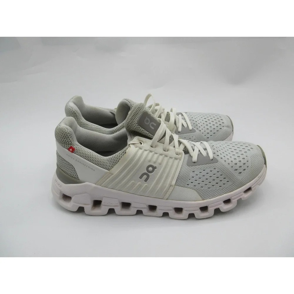 On Running Shoes Womens Size 8 Gray White Cloudswift CloudTec Helion Speedboard‎